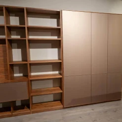 Regalwand PU 30 Puro Style Astnuss Massiv Natur Geölt