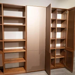 Regalwand PU 30 Puro Style Astnuss Massiv Natur Geölt