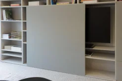 Regalwand Studimo Lack Greige 08 Mattglas Optiwhite