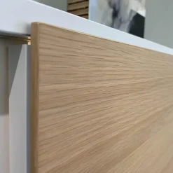 Regalwand Studimo Lack Matt M03 Schneeweiß mit TV-Paneel