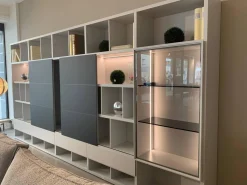 Regalwand Vita Breite 390 Mattlack Weiß Fenix Schwarz