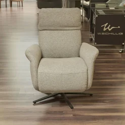 Relaxsessel 7150 Easy Swing Stoff Bodyflux 8 Farn Sternfuß Pulverbeschichtet Anthrazit