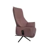 Relaxsessel 7911 S Lounger M Leder 27 Leonessa Lachs Braun Sternfuß Anthrazit Pulverbeschichtet Drehbar