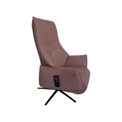 Relaxsessel 7911 S Lounger M Leder 27 Leonessa Lachs Braun Sternfuß Anthrazit Pulverbeschichtet Drehbar
