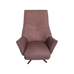 Relaxsessel 7911 S Lounger M Leder 27 Leonessa Lachs Braun Sternfuß Anthrazit Pulverbeschichtet Drehbar