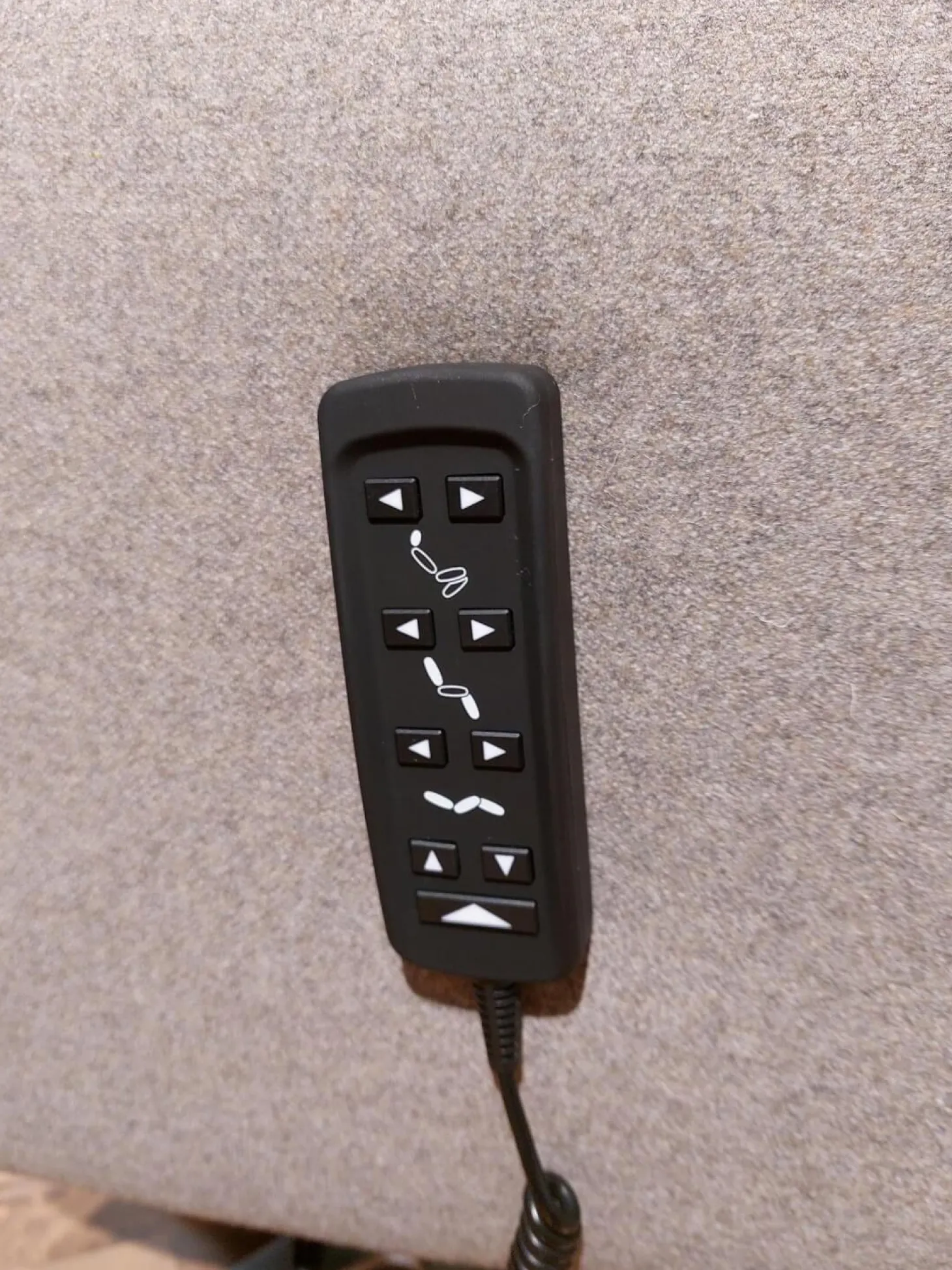 Relaxsessel 7911 Type 26U Z60 Außen Stoff Delfin Beige Grau Innen Leder Sofa Nappa Shadow Grau Sternfuß Edelstahloptik Mit Verstellungen 3 Motorisch