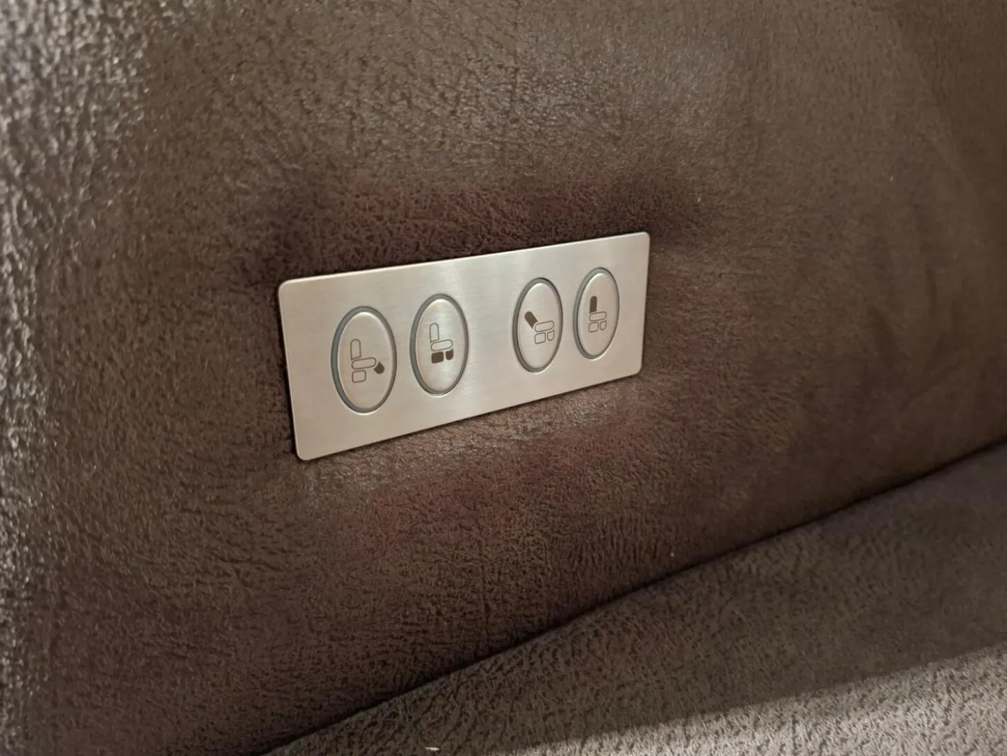 Relaxsessel Clemens Leder Relax 123 Espresso Braun mit Verstellfunktion