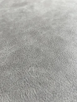 Relaxsessel Cornella Style Stoff Bulus FB32 Silber Grau Sternfuß Metall Chrom Glänzend Inklusive Kopfstütze