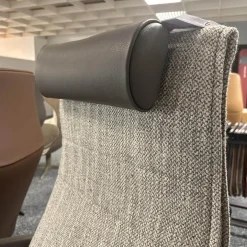 Relaxsessel Mensana JR 7260 Mono Move Medi Stoff Dodo C0207 Creme Hellgrau Meliert 5 Sternfuß Dunkelgrau Lackiert