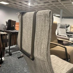 Relaxsessel Mensana JR 7260 Mono Move Medi Stoff Dodo C0207 Creme Hellgrau Meliert 5 Sternfuß Dunkelgrau Lackiert