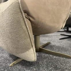 Relaxsessel Raydreamer JR 7450 Mono Move Medi Innen Stoff Mumble Gesso Beige Außen Leder Nubuck Cream Beige