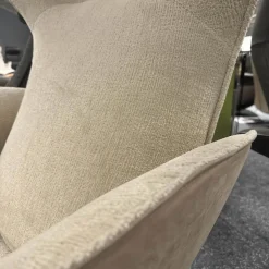 Relaxsessel Raydreamer JR 7450 Mono Move Medi Innen Stoff Mumble Gesso Beige Außen Leder Nubuck Cream Beige