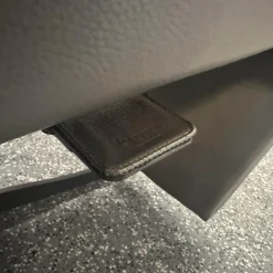 Relaxsessel Symphony JR 3860 Multi Move Medi Leder Celia Smoke Grau Braun 4 Stern Fuß Gewellt Schwarz Lackiert