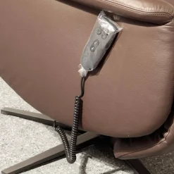 Relaxsessel Vegas Bezug Leder Dea 4040 Darkbrown Braun Sternfuss Schwarz Matt Mit 3 Motorischer Verstellung