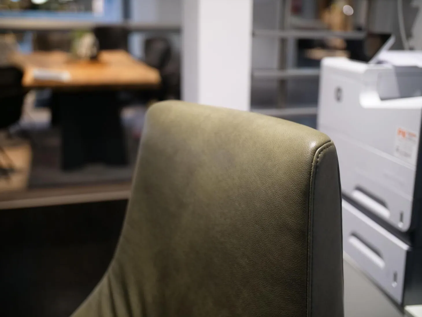 Relaxsessel WK 683 Hailey Medium Bezug Leder Polo 1102 Grün Sternfuß Edelstahl