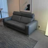 Relaxsofa MR1300 Leder Vivre Grau mit beidseitiger Relaxfunktion