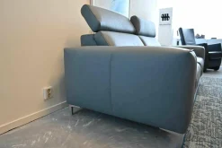Relaxsofa MR1300 Leder Vivre Grau mit beidseitiger Relaxfunktion
