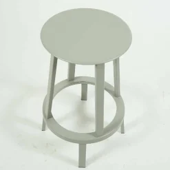 Revolver Stool H65 Stahl Pulverbeschichtet Sky Grey