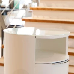 Rundkommode Conga .54 Snow White Weiß Matt Lackiert