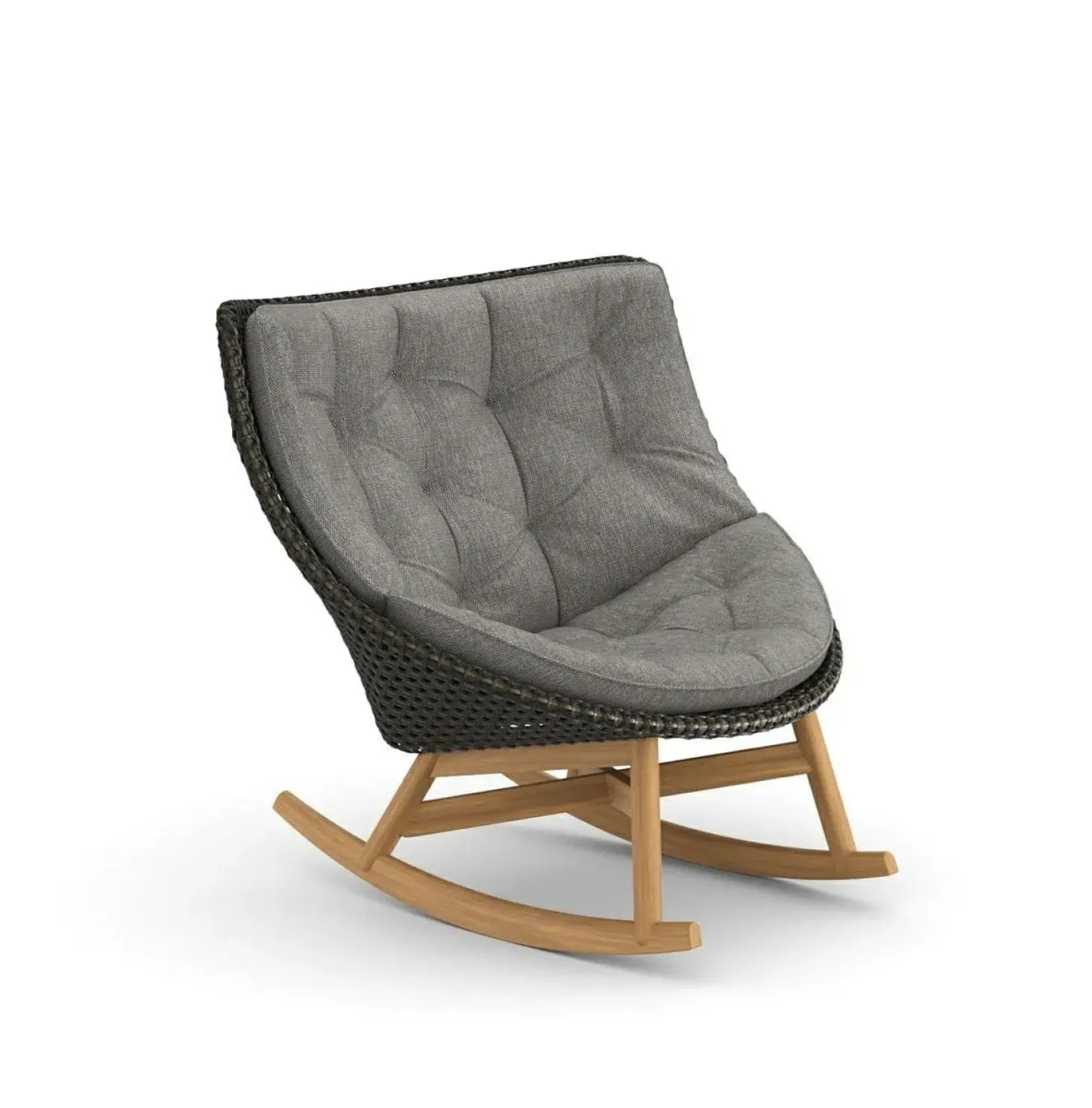 Schaukelstuhl Mbrace Rocking Chair mit Polsterauflage