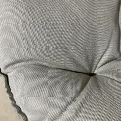 Schaukelstuhl Mbrace Stoff A 264 Cool Sage Grau Gestell Aluminium Füße Massivholz Teak Inklusive Beistelltisch