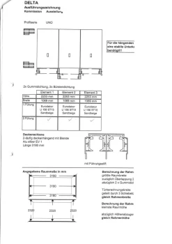 Schiebetüren für Kleiderschrank Delta Eurodekor Sandbeige U156ST2