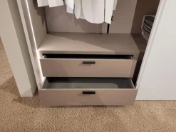 Schiebetürenschrank 0500 Echtlack Matt Bianco Grau Inklusive Innenbeleuchtung Mit Bewegungssensor