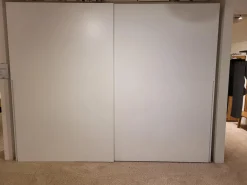 Schiebetürenschrank 0500 Echtlack Matt Bianco Grau Inklusive Innenbeleuchtung Mit Bewegungssensor