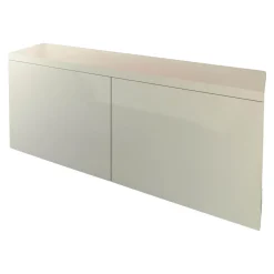 Schiebetürenschrank Basic Cap Melaminbeschichtet Weiß Mit Schiebefronten Grifflos