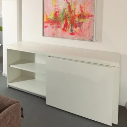 Schiebetürenschrank Basic Cap Melaminbeschichtet Weiß Mit Schiebefronten Grifflos