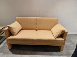 Schlafsofa Cara 145 2B Stoff 2065 55 Orange Füße Mit Stoff Bezogen