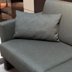 Schlafsofa Cara Stoff 2467 0035 Grau Armlehnen Abziehbar Fest Bezogen