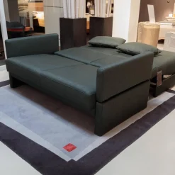 Schlafsofa Cara Stoff 2467 0035 Grau Armlehnen Abziehbar Fest Bezogen