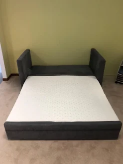 Schlafsofa Isabella Stoff 2-6839 Grau mit Auszugsfunktion