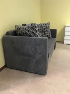 Schlafsofa Isabella Stoff 2-6839 Grau mit Auszugsfunktion