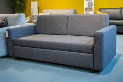 Schlafsofa Minnie Stoff E2055 Anthrazit Füße Schwarz