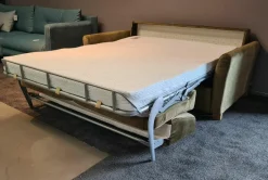 Schlafsofa Natura Lakeville Stoff 2 6862 Grün Füße Holz Eiche Natur Inklusive Matratze