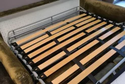 Schlafsofa Natura Lakeville Stoff 2 6862 Grün Füße Holz Eiche Natur Inklusive Matratze