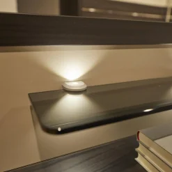 Schlafzimmer Andro Front und Korpus Eiche Mocca Nachbildung Drehtürenschrank 2 Nachttische Doppelbett Mit Polsterkopfteil Kieselgrau Ohne Matratze Und Lattenrost