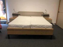 Schlafzimmer Cordoba Balkeneiche Echtholz Furniert Absetzung Taupe