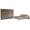 Schlafzimmer Cuneo Balkeneiche Akzent Lack Taupe Grau Beige Griffe Smart Anthrazit Mit Beleuchtung