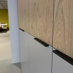 Schlafzimmer Cuneo Balkeneiche Akzent Lack Taupe Grau Beige Griffe Smart Anthrazit Mit Beleuchtung