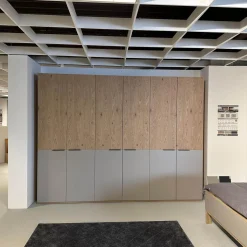 Schlafzimmer Cuneo Balkeneiche Akzent Lack Taupe Grau Beige Griffe Smart Anthrazit Mit Beleuchtung