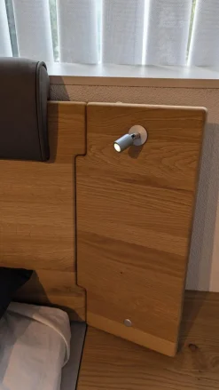 Schlafzimmer Lack Kristallgrau Matt Eiche Natur Massiv Bett Ohne Matratze Und Ohne Lattenrost