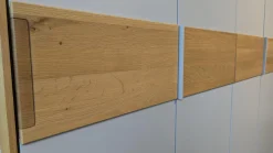 Schlafzimmer Lack Kristallgrau Matt Eiche Natur Massiv Bett Ohne Matratze Und Ohne Lattenrost