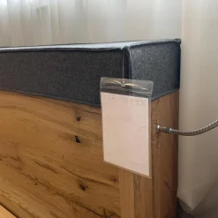 Schlafzimmer V-PUR Mit Kleiderschrank Bett Und Nachttischen Eiche Altholz Loden Basaltgrau Frontglas Anthrazit