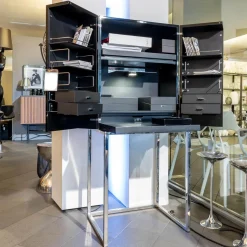 Schrank Magic Cube Work Klavierlack Gestell Chrom Poliert Mit Inneneinteilung