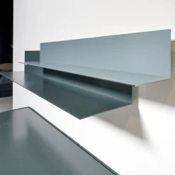 Schrank Sideboard Cube Bold Lack Bahia Mit Iilu Regalen Lack Bahia Und Lack Laguna Blau