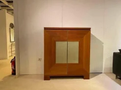 Schrank Varell Amerikanische Kirsche Geölt 2-türig mit Milchglasfüllung