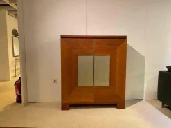 Schrank Varell Amerikanische Kirsche Geölt 2-türig mit Milchglasfüllung